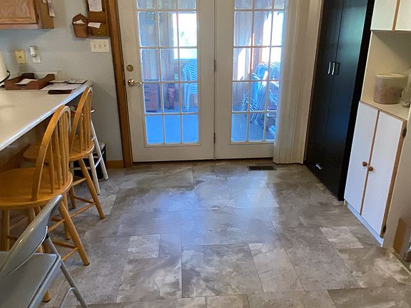 Kitchen door leading to deck