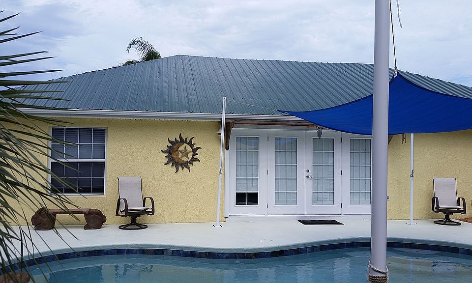 Rear pool