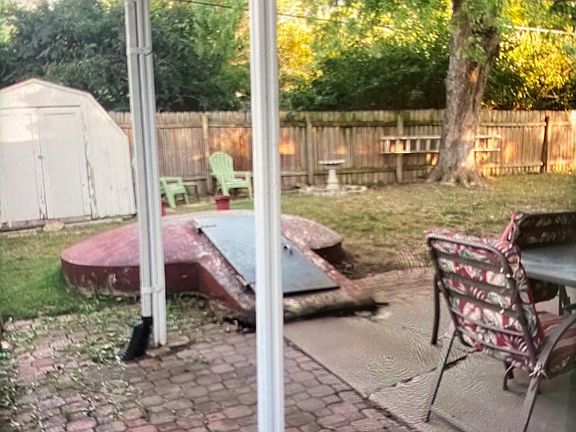 Covered Patio, Storm Shelter