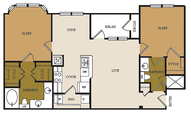 Floor plan B1
