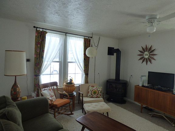 New Gas stove heats the home nicely.