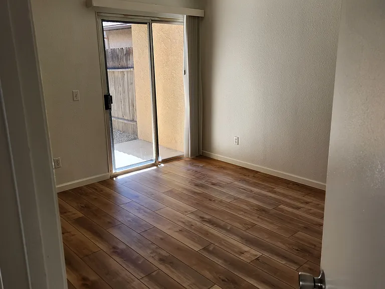 guest room with back yard access