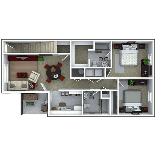 Floor plan Two Bedroom