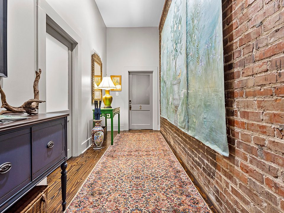 Shared hallway space for the two units this property offers.