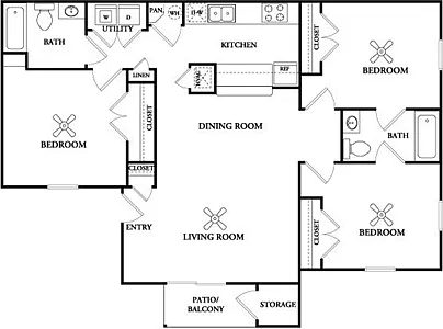 Floor plan 3A