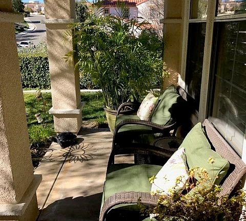 Cozy and quiet front porch