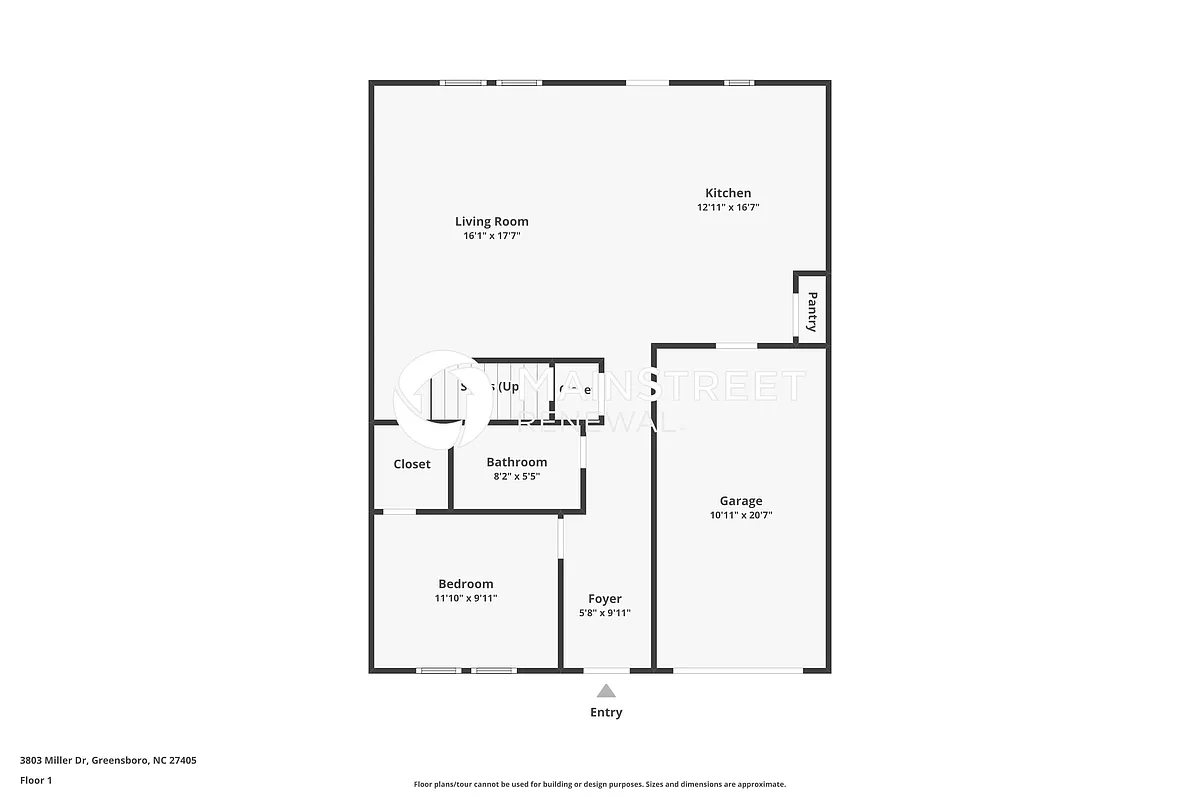 Floor Plan - 3803 Miller Dr