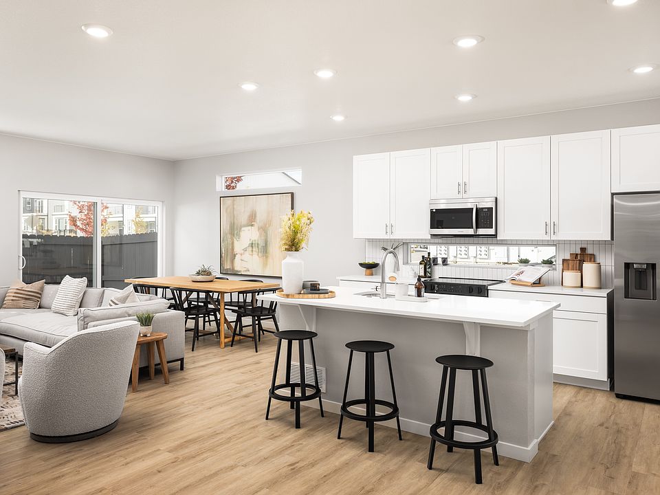 Contemporary wood, flat-front cabinetry.