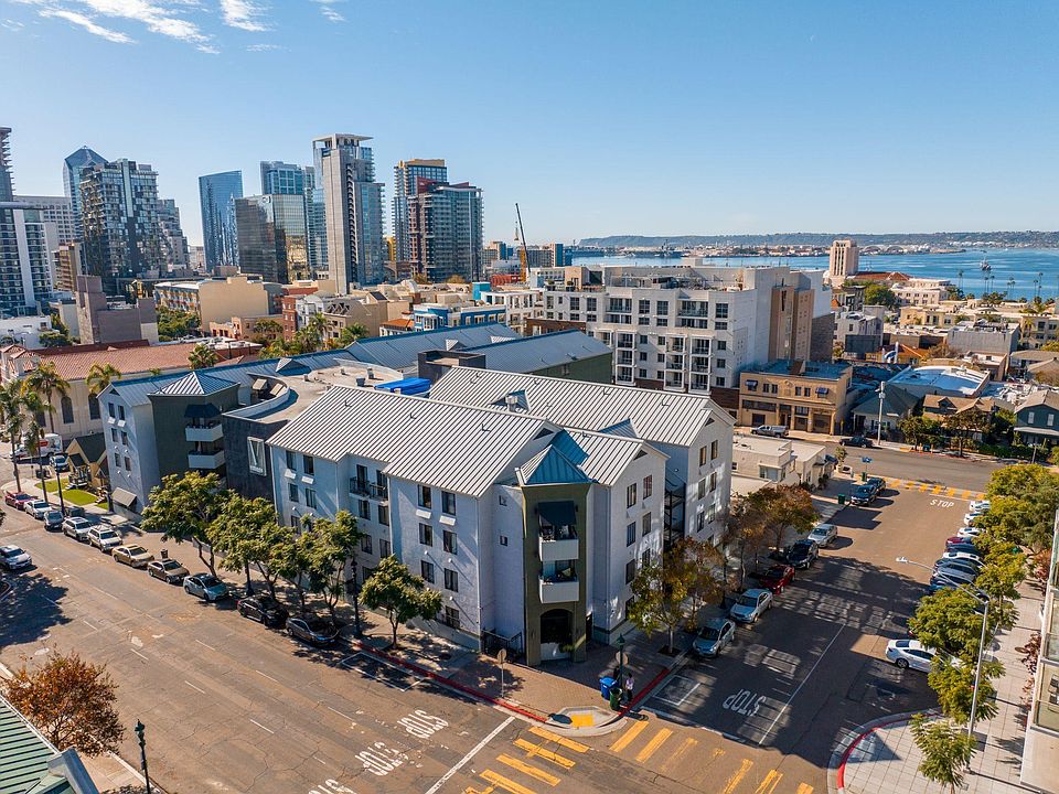 exterior of the building, near by harbor/ocean