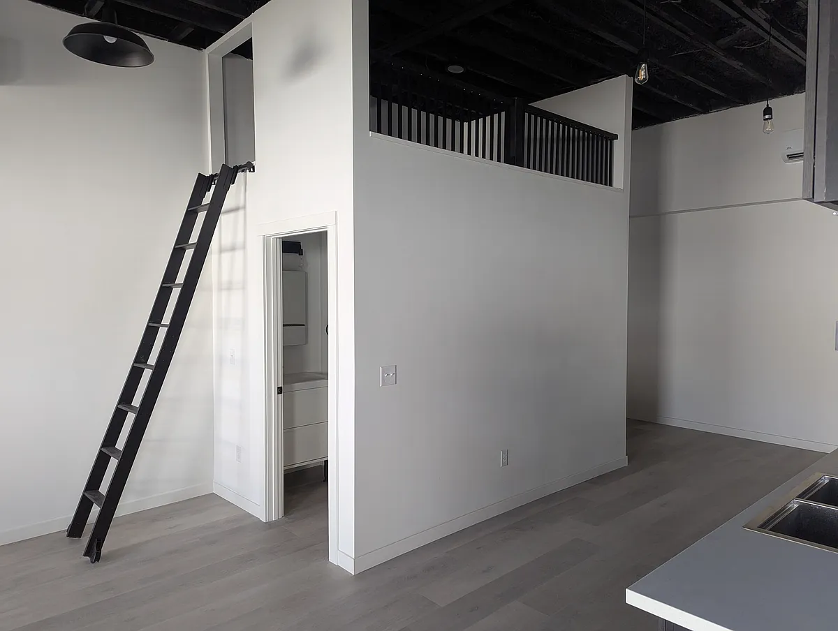 Library style loft ladder - 847 Arizona Ave #103
