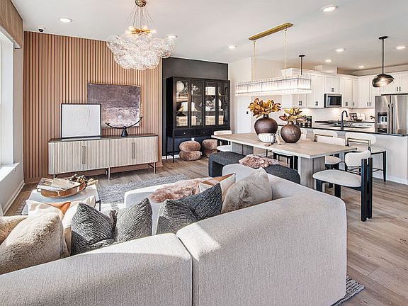 Open concept floor plan