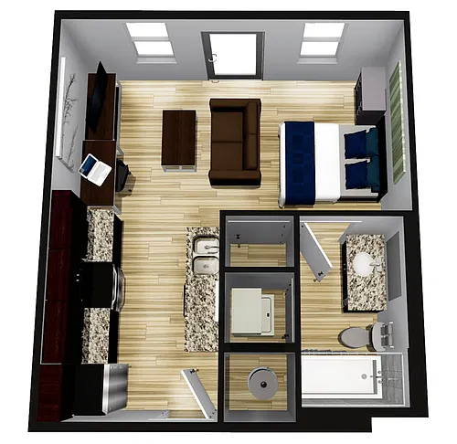 Floor plan Studio