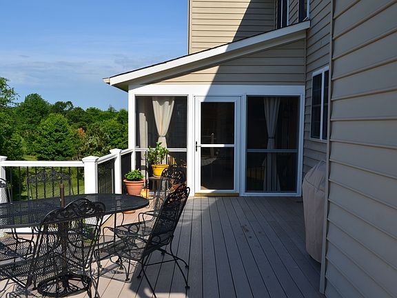 Screened porch on deck.
