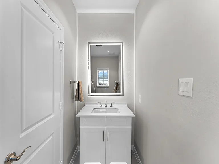 Phase II | Downstairs Half Bathroom with LED Backlight Mirror (Plan 4201)