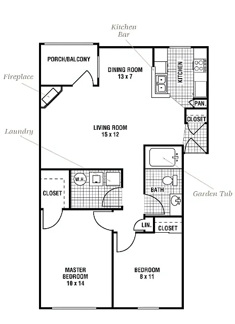 Floor plan Cypress Pointe