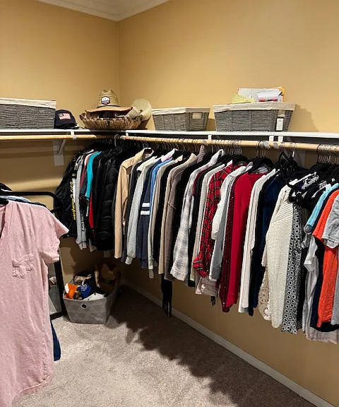 Master walk-in closet