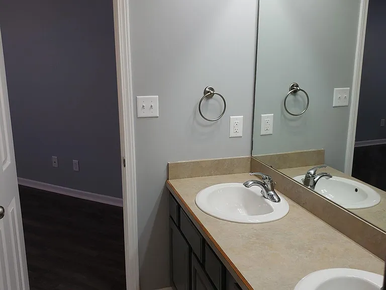 Dual vanity sink in master ensuite