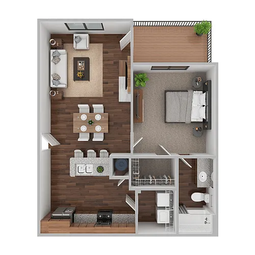 Floor plan 1 Bedroom
