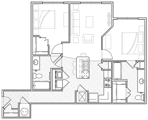 Floor plan 2 bedroom