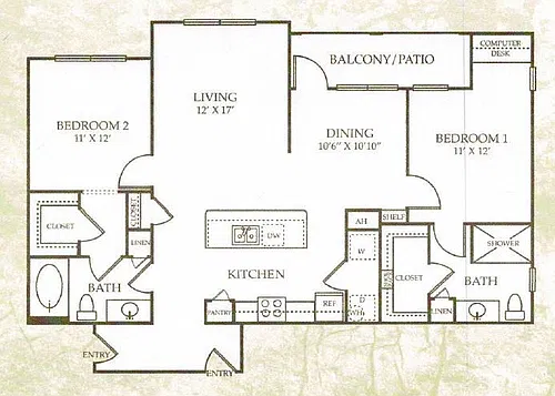 Floor plan 2-B6