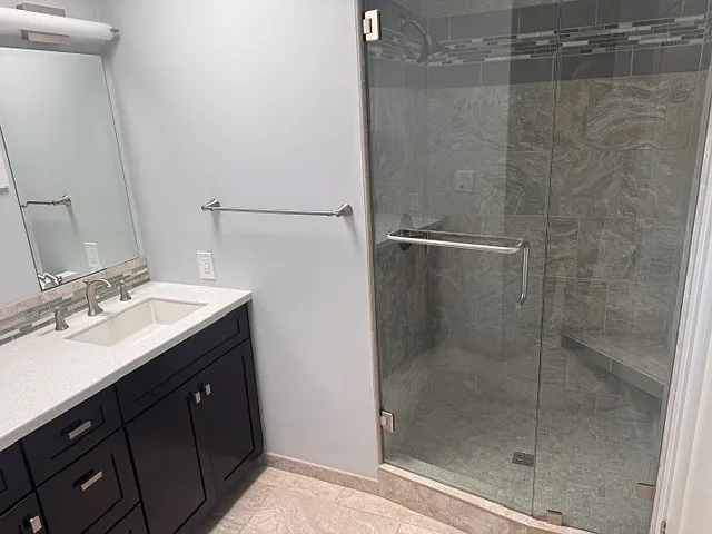 Primary bath his section