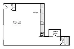 Floor plan Studio