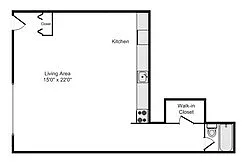 Floor plan Studio