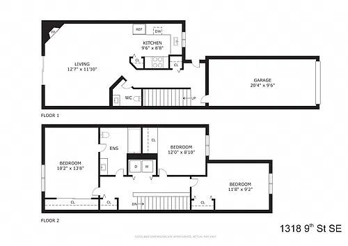 Floor plan 3 Bed 1.5 Bath
