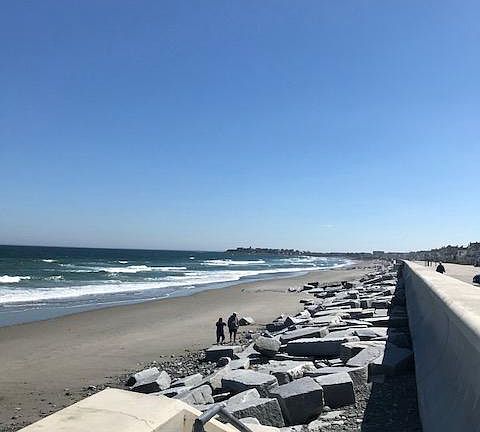 One block from the beach