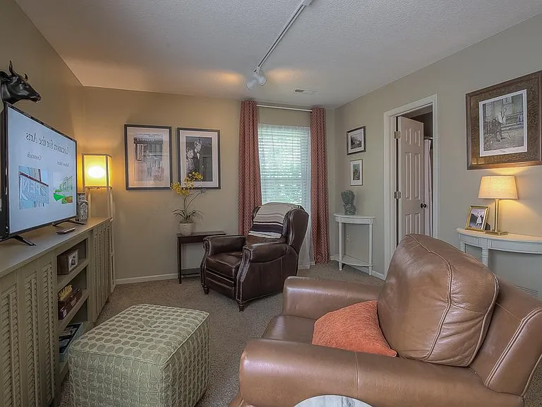 2nd bedroom - media room decor from previous occupant.