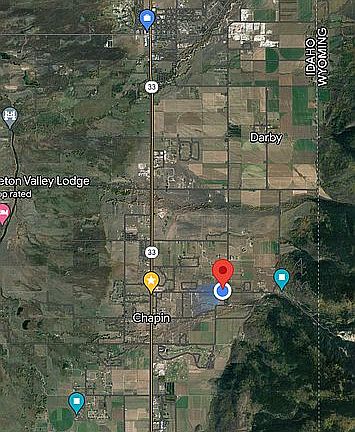 Between Victor and Driggs ID