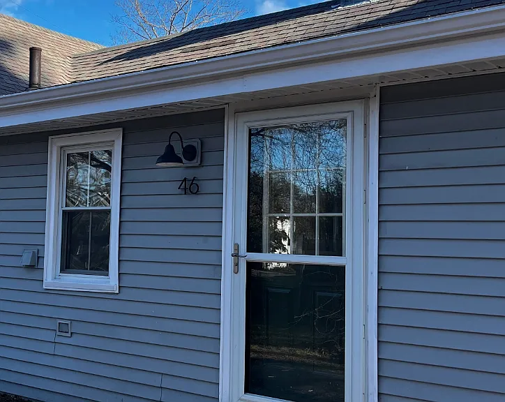 Front door leads into kitchen