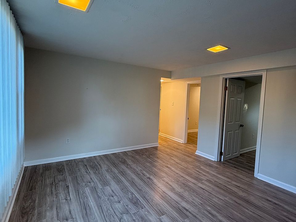 living room with big window