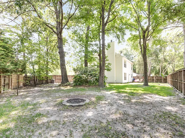 Large backyard