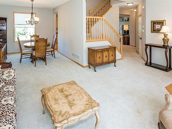 View of foyer and living room