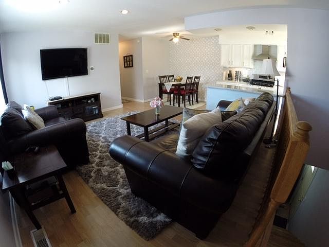 Spacious open concept