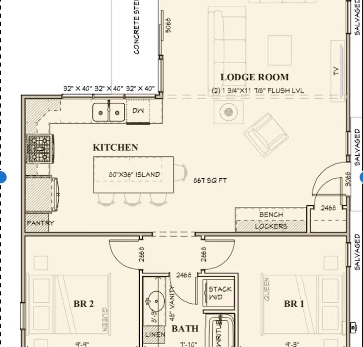 2 bed, 867 sqft, $3,000 — Photo 2