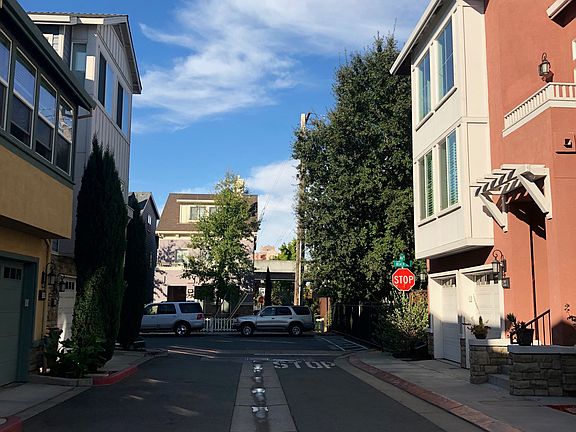 Road leading to back of the house