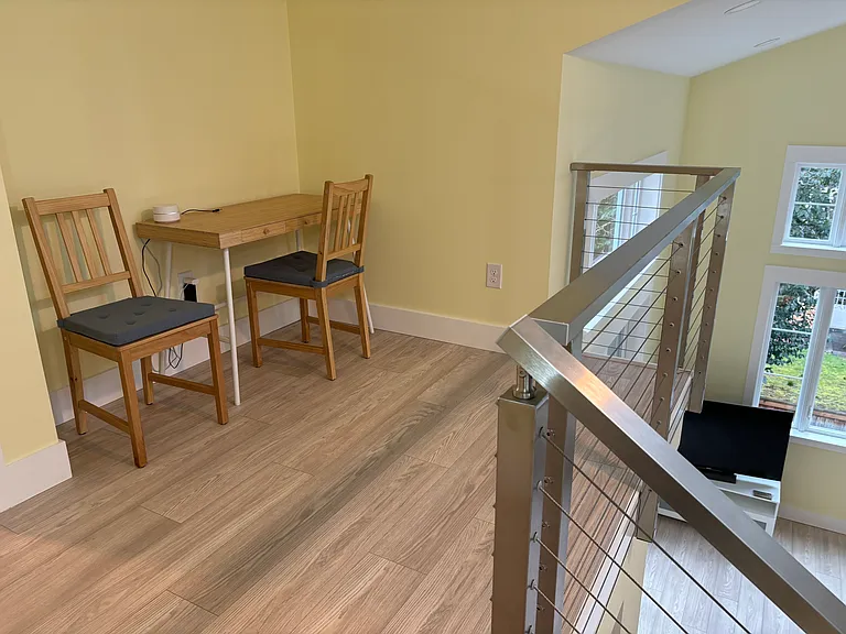 Small loft area for office or reading space.
