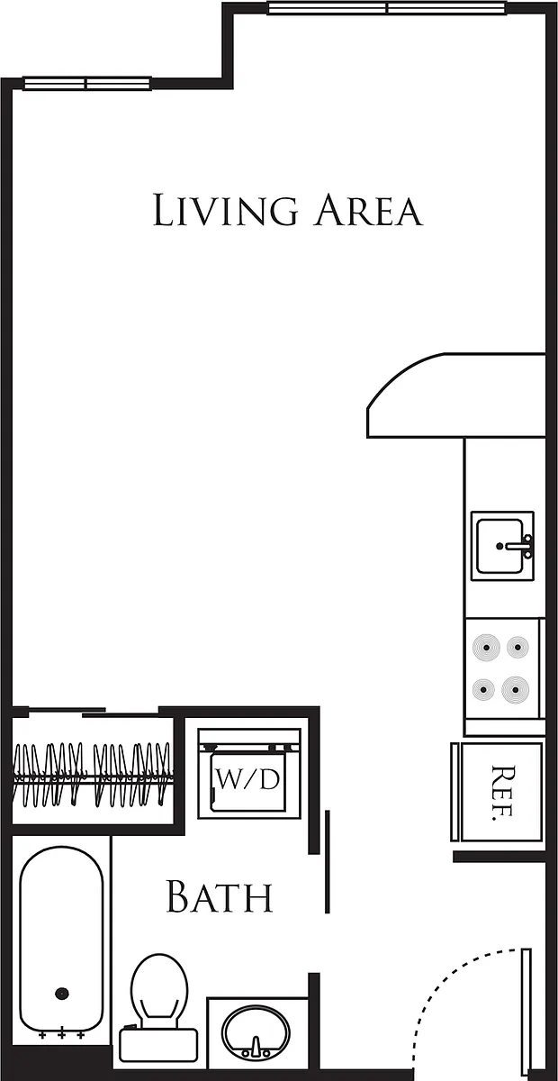 Floor plan Micro Studio - C2