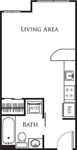 Floor plan Micro Studio - C2