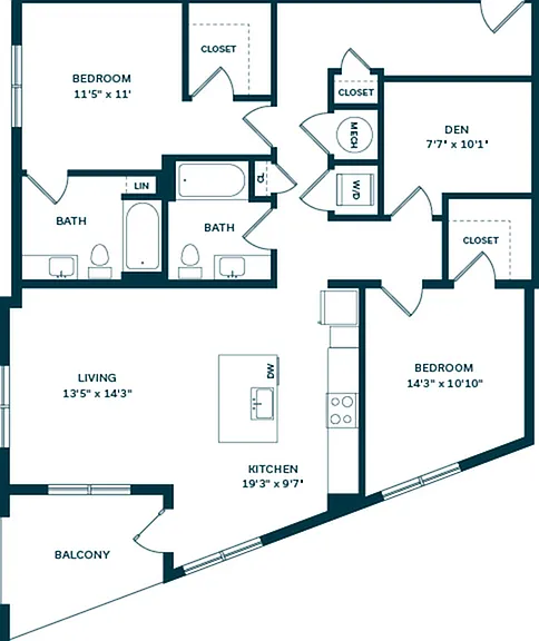 2 Bedroom 2 Bedroom