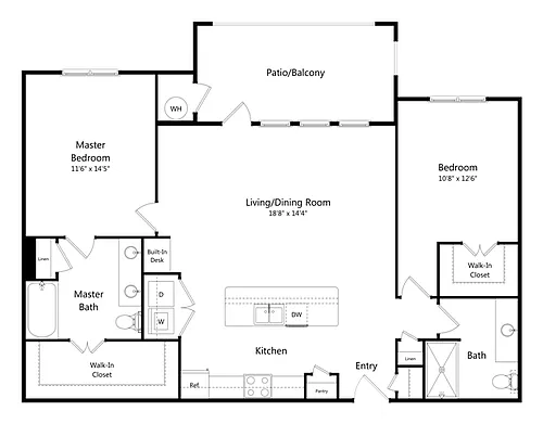 Floor plan B5 - Zilker