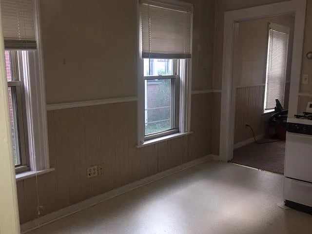 Kitchen--view from bathroom