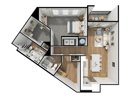 Floor plan A3 w/ Den