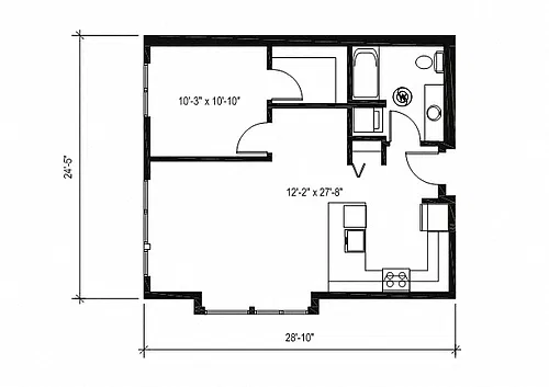 Floor plan 1X1 C13