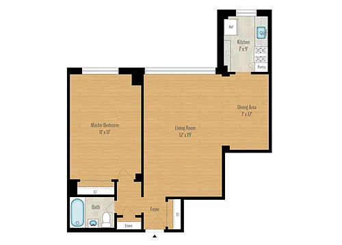 Floor plan 1 Bedroom