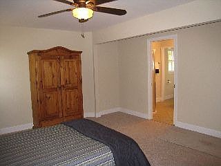 Master has large walk-in closet