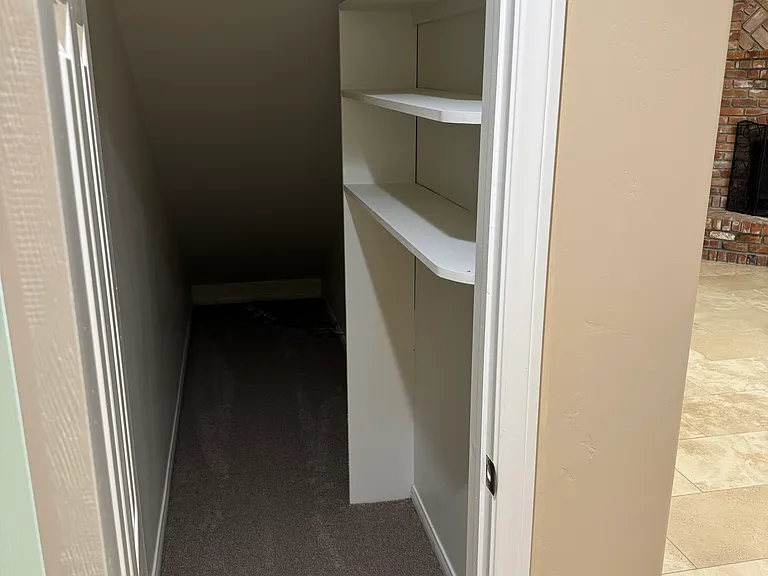 closet under stairs