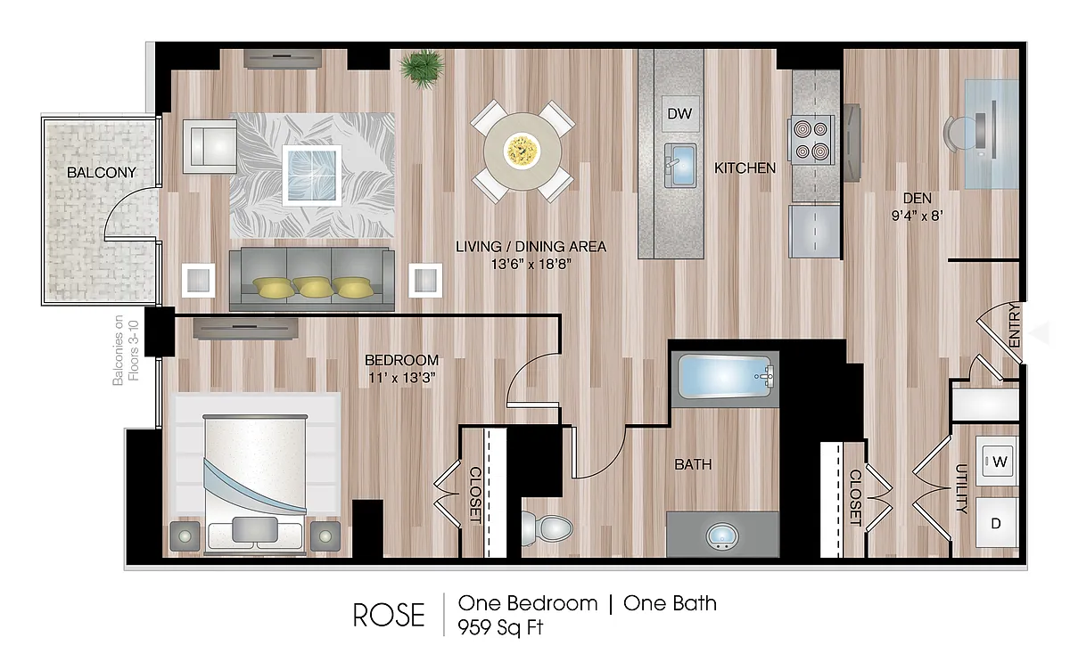 Floor plan Rose